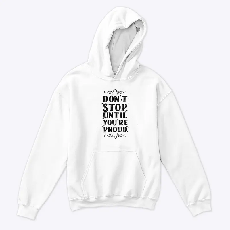 don't stop Kids Hoodie