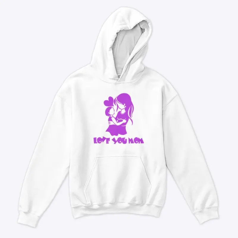 Love Mom Kids Hoodie