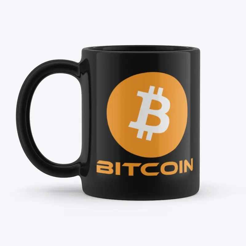 Bitcoin Ceramic Black mug